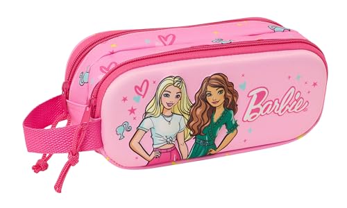 Safta Barbie 3D Doppelmäppchen für Kinder, ideal für Kinder im Schulalter, bequem und vielseitig, Qualität und Widerstandsfähigkeit, 21 x 6 x 8 cm, Rosa/Fuchsia, Rosa/Pink, Estándar, Lässig Safta Barbie 3D Doppelmäppchen für Kinder, ideal für Kinder im Schulalter, bequem und vielseitig, Qualität und Widerstandsfähigkeit, 21 x 6 x 8 cm, Rosa/Fuchsia, Rosa/Pink, Estándar, Lässig von safta