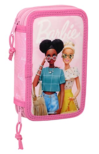 Safta Barbie Girl Federmäppchen für Kinder, mit 28 Hilfsmitteln, ideal für Kinder von 5 bis 14 Jahren, bequem und vielseitig, Qualität und Haltbarkeit, 12,5 x 4 x 19,5 cm, Rosa, Rosa, Estándar, Lässig Safta Barbie Girl Federmäppchen für Kinder, mit 28 Hilfsmitteln, ideal für Kinder von 5 bis 14 Jahren, bequem und vielseitig, Qualität und Haltbarkeit, 12,5 x 4 x 19,5 cm, Rosa, Rosa, Estándar, Lässig von safta