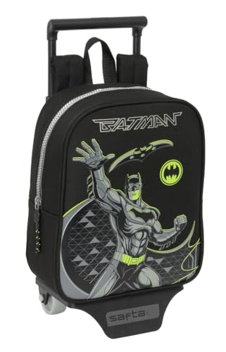 Safta Batman Game Over Kindergartenrucksack mit Wagen, ideal für Kinder verschiedener Altersgruppen, bequem und vielseitig, Qualität und Widerstandsfähigkeit, 22 x 10 x 27 cm, Schwarz, M, Casual Safta Batman Game Over Kindergartenrucksack mit Wagen, ideal für Kinder verschiedener Altersgruppen, bequem und vielseitig, Qualität und Widerstandsfähigkeit, 22 x 10 x 27 cm, Schwarz, M, Casual von safta