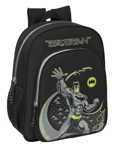 Safta Batman Game Over Schulrucksack für Kinder, anpassbar an den Kinderwagen, ideal für Kinder im Schulalter, bequem und vielseitig, Qualität und Widerstandsfähigkeit, 32 x 12 x 38 cm, Schwarz, M, Safta Batman Game Over Schulrucksack für Kinder, anpassbar an den Kinderwagen, ideal für Kinder im Schulalter, bequem und vielseitig, Qualität und Widerstandsfähigkeit, 32 x 12 x 38 cm, Schwarz, M, von safta