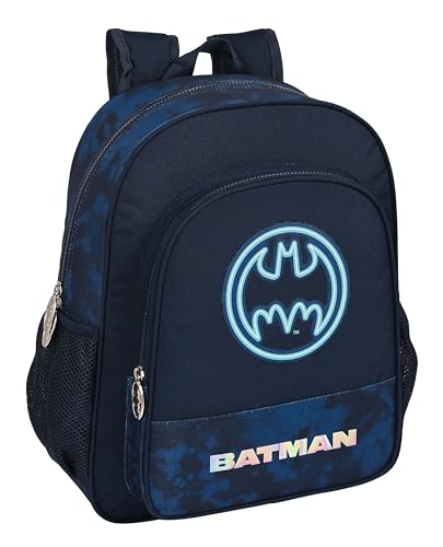 Safta Batman Legendary Schulrucksack für Kinder, anpassbar an den Wagen, ideal für Kinder im Schulalter, bequem und vielseitig, Qualität und Widerstandsfähigkeit, 32 x 12 x 38 cm, Marineblau, Safta Batman Legendary Schulrucksack für Kinder, anpassbar an den Wagen, ideal für Kinder im Schulalter, bequem und vielseitig, Qualität und Widerstandsfähigkeit, 32 x 12 x 38 cm, Marineblau, von safta