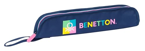 Safta Benetton Cool Flötenhalter, hochwertig und widerstandsfähig, Flöte, Musikinstrument, 37 x 2 x 8 cm, Marineblau, Marineblau, Estándar, Lässig von safta