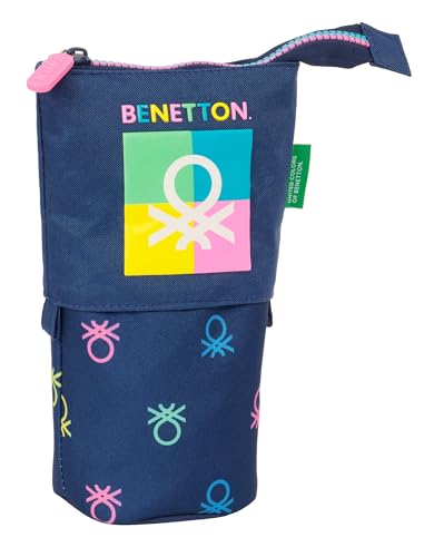 Safta Benetton Cool Federmäppchen für Kinder, ideal für Kinder im Schulalter, bequem und vielseitig, Qualität und Widerstandsfähigkeit, 8 x 6 x 19 cm, Marineblau, Marineblau, Estándar, Lässig Safta Benetton Cool Federmäppchen für Kinder, ideal für Kinder im Schulalter, bequem und vielseitig, Qualität und Widerstandsfähigkeit, 8 x 6 x 19 cm, Marineblau, Marineblau, Estándar, Lässig von safta