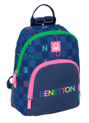 Safta Benetton Damero Mini-Rucksack für den täglichen Gebrauch, ideal für Kinder verschiedener Altersgruppen, bequem und vielseitig, Qualität und Widerstandsfähigkeit, 25 x 13 x 30 cm, marineblau, M, Safta Benetton Damero Mini-Rucksack für den täglichen Gebrauch, ideal für Kinder verschiedener Altersgruppen, bequem und vielseitig, Qualität und Widerstandsfähigkeit, 25 x 13 x 30 cm, marineblau, M, von safta