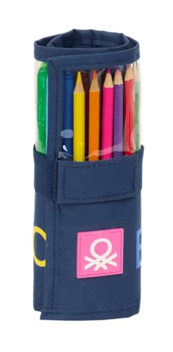 Safta Benetton DAMERO Federmäppchen zum Aufrollen, für Kinder, ideal für Kinder von 5 bis 14 Jahren, bequem und vielseitig, Qualität und Widerstandsfähigkeit, 7 x 20 cm, Marineblau, M, Lässig Safta Benetton DAMERO Federmäppchen zum Aufrollen, für Kinder, ideal für Kinder von 5 bis 14 Jahren, bequem und vielseitig, Qualität und Widerstandsfähigkeit, 7 x 20 cm, Marineblau, M, Lässig von safta