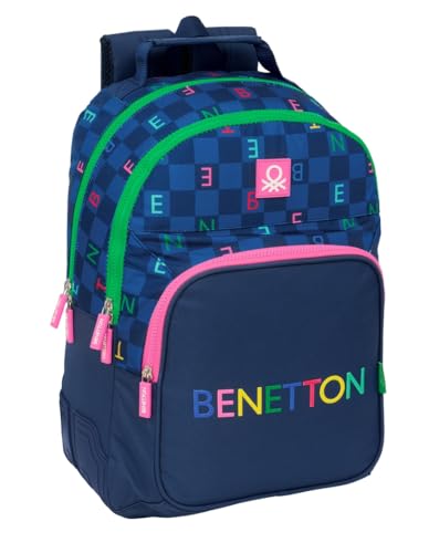 Safta Benetton Damero Schulrucksack für Kinder, ideal für Kinder verschiedener Altersgruppen, bequem und vielseitig, Qualität und Widerstandsfähigkeit, 32 x 15 x 42 cm, marineblau, M, Casual Safta Benetton Damero Schulrucksack für Kinder, ideal für Kinder verschiedener Altersgruppen, bequem und vielseitig, Qualität und Widerstandsfähigkeit, 32 x 15 x 42 cm, marineblau, M, Casual von safta
