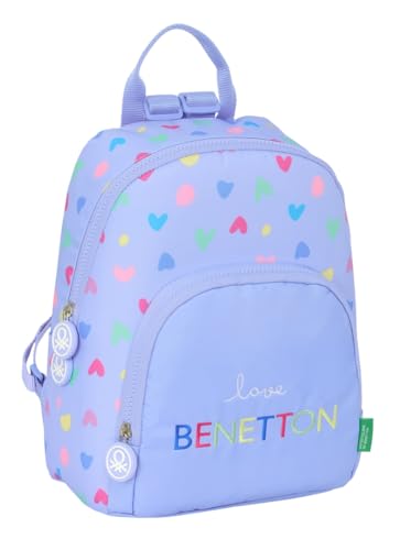 Safta Benetton Mini-Rucksack für den täglichen Gebrauch, ideal für Kinder verschiedener Altersgruppen, bequem und vielseitig, Qualität und Widerstandsfähigkeit, 25 x 13 x 30 cm, Lila, M, Casual Safta Benetton Mini-Rucksack für den täglichen Gebrauch, ideal für Kinder verschiedener Altersgruppen, bequem und vielseitig, Qualität und Widerstandsfähigkeit, 25 x 13 x 30 cm, Lila, M, Casual von safta