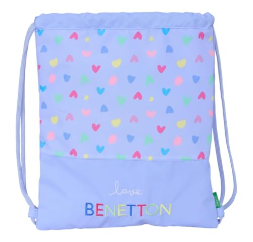 Safta Benetton Rucksack, flach, groß, ideal für Kinder verschiedener Altersgruppen, bequem und vielseitig, Qualität und Widerstandsfähigkeit, 35 x 40 cm, Lila, M, Casual Safta Benetton Rucksack, flach, groß, ideal für Kinder verschiedener Altersgruppen, bequem und vielseitig, Qualität und Widerstandsfähigkeit, 35 x 40 cm, Lila, M, Casual von safta