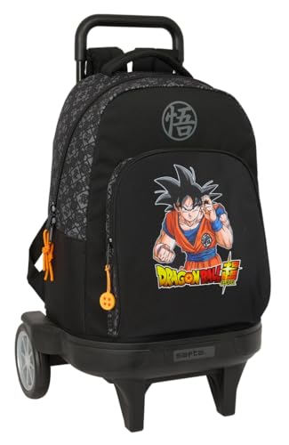 Safta Dragon Ball Combat Großer Rucksack mit Rädern, kompakt, abnehmbar, ideal für Kinder verschiedener Altersgruppen, bequem und vielseitig, Qualität und Widerstandsfähigkeit, 33 x 22 x 45 cm, Safta Dragon Ball Combat Großer Rucksack mit Rädern, kompakt, abnehmbar, ideal für Kinder verschiedener Altersgruppen, bequem und vielseitig, Qualität und Widerstandsfähigkeit, 33 x 22 x 45 cm, von safta