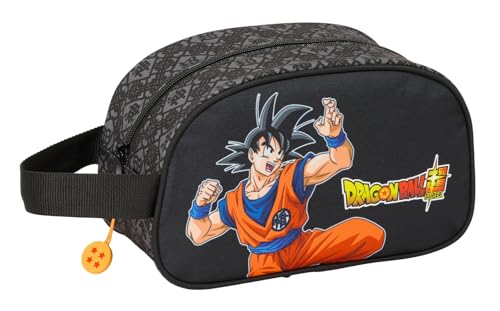 Safta Dragon Ball Combat Kulturtasche für Kinder, mittelgroß, mit Griff, Kinder-Kulturbeutel, anpassbar an den Wagen, einfache Reinigung, bequem und vielseitig, Qualität und Widerstandsfähigkeit, 26 x von safta