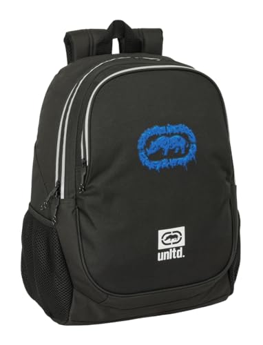 Safta ECKO UNLTD. World Schulrucksack für Kinder, ideal für Kinder verschiedener Altersgruppen, bequem und vielseitig, Qualität und Widerstandsfähigkeit, 32 x 16 x 44 cm, Schwarz, M, Casual von safta