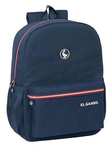Safta El GANSO CLASSIC Schulrucksack, anpassbar an Kinderwagen, ideal für Kinder verschiedener Altersgruppen, bequem und vielseitig, Qualität und Widerstandsfähigkeit, 32 x 14 x 43 cm, Marineblau, Safta El GANSO CLASSIC Schulrucksack, anpassbar an Kinderwagen, ideal für Kinder verschiedener Altersgruppen, bequem und vielseitig, Qualität und Widerstandsfähigkeit, 32 x 14 x 43 cm, Marineblau, von safta