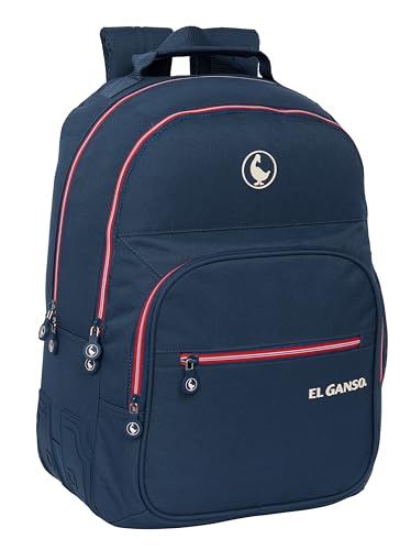Safta El GANSO CLASSIC Schulrucksack für Kinder, ideal für Kinder verschiedener Altersgruppen, bequem und vielseitig, Qualität und Widerstandsfähigkeit, 32 x 15 x 42 cm, Marineblau, marineblau, Safta El GANSO CLASSIC Schulrucksack für Kinder, ideal für Kinder verschiedener Altersgruppen, bequem und vielseitig, Qualität und Widerstandsfähigkeit, 32 x 15 x 42 cm, Marineblau, marineblau, von safta