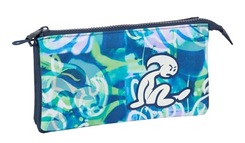 Safta El Kook Federmäppchen für Kinder, ideal für Kinder im Schulalter, bequem und vielseitig, Qualität und Widerstandsfähigkeit, 22 x 3 x 12 cm, marineblau, M, Casual Safta El Kook Federmäppchen für Kinder, ideal für Kinder im Schulalter, bequem und vielseitig, Qualität und Widerstandsfähigkeit, 22 x 3 x 12 cm, marineblau, M, Casual von safta