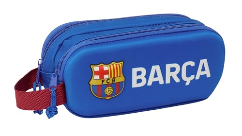 Safta F.C. Barcelona 3D Doppelmäppchen für Kinder, ideal für Kinder im Schulalter, bequem und vielseitig, Qualität und Widerstandsfähigkeit, 21 x 6 x 8 cm, Marineblau, Marineblau, Estándar, Lässig Safta F.C. Barcelona 3D Doppelmäppchen für Kinder, ideal für Kinder im Schulalter, bequem und vielseitig, Qualität und Widerstandsfähigkeit, 21 x 6 x 8 cm, Marineblau, Marineblau, Estándar, Lässig von safta