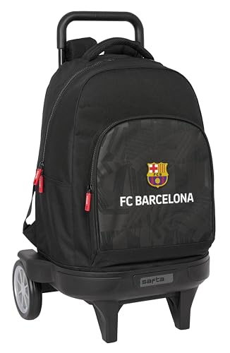 Safta F.C. Barcelona Black Großer Rucksack mit Rädern, kompakt, abnehmbar, ideal für Kinder verschiedener Altersgruppen, bequem und vielseitig, Qualität und Widerstandsfähigkeit, 33 x 22 x 45 cm, Safta F.C. Barcelona Black Großer Rucksack mit Rädern, kompakt, abnehmbar, ideal für Kinder verschiedener Altersgruppen, bequem und vielseitig, Qualität und Widerstandsfähigkeit, 33 x 22 x 45 cm, von safta