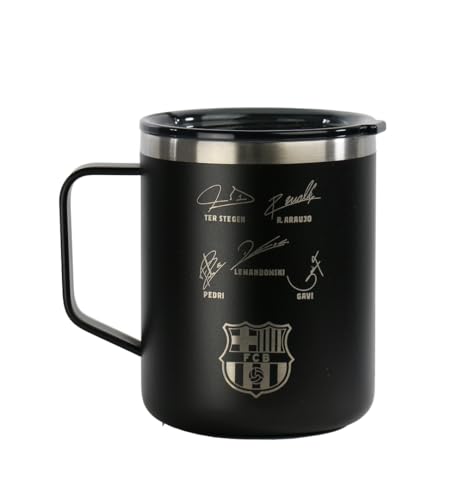 Safta F.C. Barcelona NAVY Blue Thermosflasche, Edelstahl, doppelt isoliert, 12 Stunden Heißgetränk und 24 Stunden Kaltgetränke, 400 ml, 8,4 x 10,7 cm, marineblau, M, Casual Safta F.C. Barcelona NAVY Blue Thermosflasche, Edelstahl, doppelt isoliert, 12 Stunden Heißgetränk und 24 Stunden Kaltgetränke, 400 ml, 8,4 x 10,7 cm, marineblau, M, Casual von safta