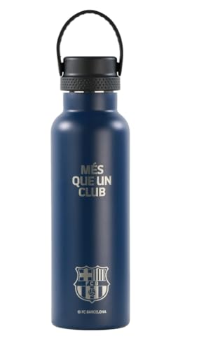 Safta F.C. Barcelona NAVY Blue Thermosflasche, Edelstahl, doppelte Isolierung, 12 Stunden Heißgetränk und 24 Stunden Kaltgetränke, 7,3 x 25 cm, 600 ml, marineblau, M, Casual Safta F.C. Barcelona NAVY Blue Thermosflasche, Edelstahl, doppelte Isolierung, 12 Stunden Heißgetränk und 24 Stunden Kaltgetränke, 7,3 x 25 cm, 600 ml, marineblau, M, Casual von safta