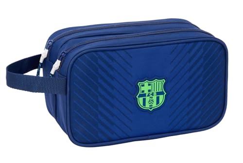 Safta F.C. Barcelona Navy Blue Kosmetiktasche für Kinder, groß, Kinder-Kulturbeutel, anpassbar an den Wagen, ideal für Kinder von 5 bis 14 Jahren, bequem und vielseitig, Qualität und Safta F.C. Barcelona Navy Blue Kosmetiktasche für Kinder, groß, Kinder-Kulturbeutel, anpassbar an den Wagen, ideal für Kinder von 5 bis 14 Jahren, bequem und vielseitig, Qualität und von safta