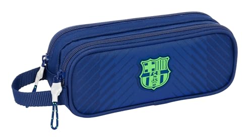 Safta FC Barcelona NAVY Blue Doppelmäppchen für Kinder, Federmäppchen für Kinder, ideal für Kinder im Schulalter, bequem und vielseitig, Qualität und Widerstandsfähigkeit, 21 x 6 x 8 cm, marineblau, Safta FC Barcelona NAVY Blue Doppelmäppchen für Kinder, Federmäppchen für Kinder, ideal für Kinder im Schulalter, bequem und vielseitig, Qualität und Widerstandsfähigkeit, 21 x 6 x 8 cm, marineblau, von safta