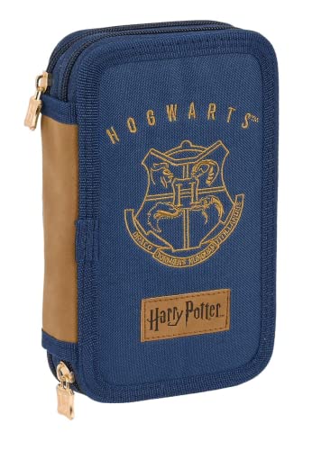 Safta - Federmäppchen mit Doppelfach, 28 Stück, Harry Potter Magical 12,5 x 19,5 x 4 cm, Mehrfarbig (412293854) von safta