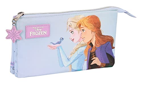 Safta Federmäppchen mit DREI Fächern, Frozen Believe, Lila, Estándar, Lässig Safta Federmäppchen mit DREI Fächern, Frozen Believe, Lila, Estándar, Lässig von safta