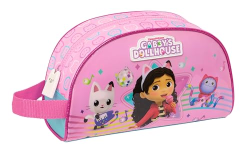 Safta GABBY'S DOLLHOUSE PARTY Große Kulturtasche für Kinder, anpassbar an den Wagen, ideal für Kinder von 5 bis 14 Jahren, bequem und vielseitig, Qualität und Widerstandsfähigkeit, 26 x 16 x 9 cm, Safta GABBY'S DOLLHOUSE PARTY Große Kulturtasche für Kinder, anpassbar an den Wagen, ideal für Kinder von 5 bis 14 Jahren, bequem und vielseitig, Qualität und Widerstandsfähigkeit, 26 x 16 x 9 cm, von safta