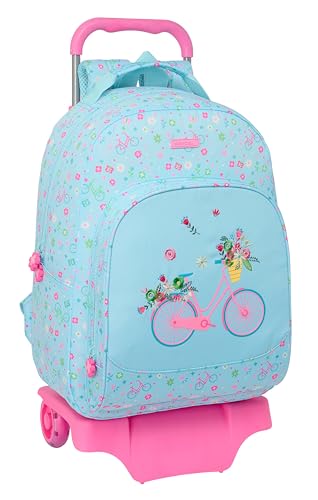 Safta Großer Schulrucksack mit Trolley 905, recycelbarer Stoff, ideal für Kinder verschiedener Altersgruppen, bequem und vielseitig, Qualität und Widerstandsfähigkeit, 32 x 15 x 42 cm, Blau, blau, Safta Großer Schulrucksack mit Trolley 905, recycelbarer Stoff, ideal für Kinder verschiedener Altersgruppen, bequem und vielseitig, Qualität und Widerstandsfähigkeit, 32 x 15 x 42 cm, Blau, blau, von safta