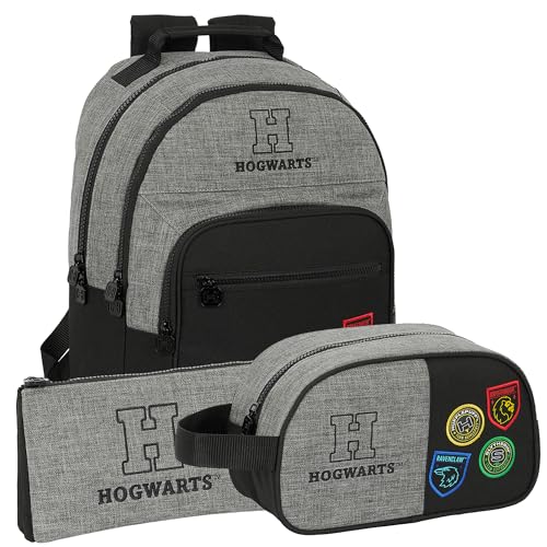 Safta HARRY POTTER HOUSE OF CHAMPIONS Rucksack, Federmäppchen und Kulturbeutel HARRY POTTER - Rucksack, Federmäppchen und Kulturbeutel Einzigartiges Design und offizielle HARRY POTTER-Lizenz, bunt, von safta