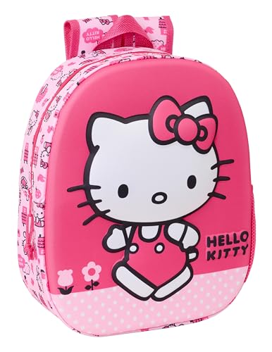 Safta HELLO KITTY 3D Schulrucksack mit 3D-Design, anpassbar an den Wagen, ideal für Kinder verschiedener Altersgruppen, bequem und vielseitig, Qualität und Widerstandsfähigkeit, 27 x 10 x 33 cm, Rosa Safta HELLO KITTY 3D Schulrucksack mit 3D-Design, anpassbar an den Wagen, ideal für Kinder verschiedener Altersgruppen, bequem und vielseitig, Qualität und Widerstandsfähigkeit, 27 x 10 x 33 cm, Rosa von safta
