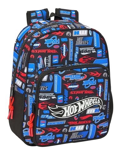 Safta HOT WHEELS Schulrucksack für Kinder, ideal für Kinder verschiedener Altersgruppen, bequem und vielseitig, Qualität und Widerstandsfähigkeit, 27 x 10 x 33 cm, bunt, M, Casual Safta HOT WHEELS Schulrucksack für Kinder, ideal für Kinder verschiedener Altersgruppen, bequem und vielseitig, Qualität und Widerstandsfähigkeit, 27 x 10 x 33 cm, bunt, M, Casual von safta