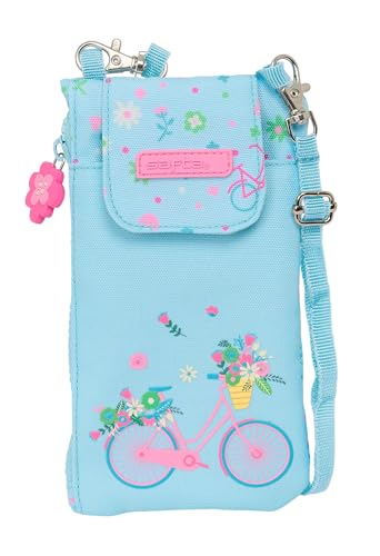 Safta - Handytasche, Standardportemonnaie, für Handy, recycelter Stoff, bequem und vielseitig, Qualität und Widerstandsfähigkeit, 19 x 10 cm, Blau, blau, Estándar, Casual Safta - Handytasche, Standardportemonnaie, für Handy, recycelter Stoff, bequem und vielseitig, Qualität und Widerstandsfähigkeit, 19 x 10 cm, Blau, blau, Estándar, Casual von safta