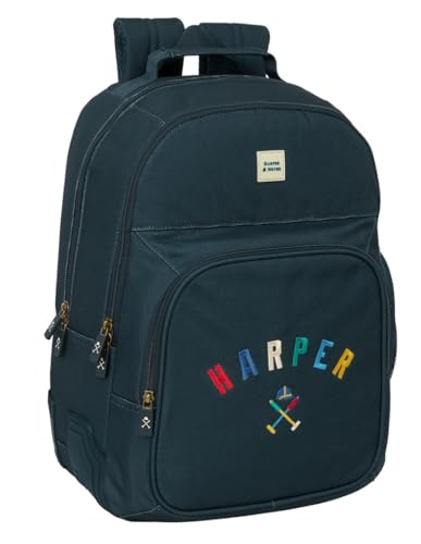 Safta Harper & Neyer Schulrucksack für Kinder, ideal für Kinder verschiedener Altersgruppen, bequem und vielseitig, Qualität und Widerstandsfähigkeit, 32 x 15 x 42 cm, marineblau, M, Casual Safta Harper & Neyer Schulrucksack für Kinder, ideal für Kinder verschiedener Altersgruppen, bequem und vielseitig, Qualität und Widerstandsfähigkeit, 32 x 15 x 42 cm, marineblau, M, Casual von safta