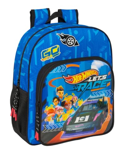 Safta Hot Wheels Let's Race Schulrucksack für Kinder, Kinderrucksack, anpassbar an den Kinderwagen, ideal für Kinder im Schulalter, bequem und vielseitig, Qualität und Widerstandsfähigkeit, 32 x 12 x Safta Hot Wheels Let's Race Schulrucksack für Kinder, Kinderrucksack, anpassbar an den Kinderwagen, ideal für Kinder im Schulalter, bequem und vielseitig, Qualität und Widerstandsfähigkeit, 32 x 12 x von safta