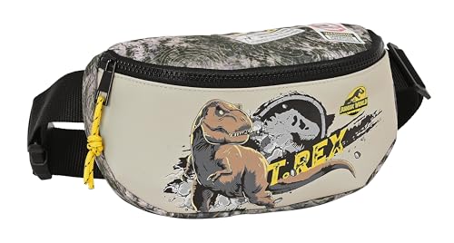 Safta Jurassic World Warnung - Hüfttasche für Kinder, ideal für Jugendliche und Kinder unterschiedlichen Alters, bequem und vielseitig, Qualität und Widerstandsfähigkeit, 23 x 9 x 14 cm, Grau Safta Jurassic World Warnung - Hüfttasche für Kinder, ideal für Jugendliche und Kinder unterschiedlichen Alters, bequem und vielseitig, Qualität und Widerstandsfähigkeit, 23 x 9 x 14 cm, Grau von safta