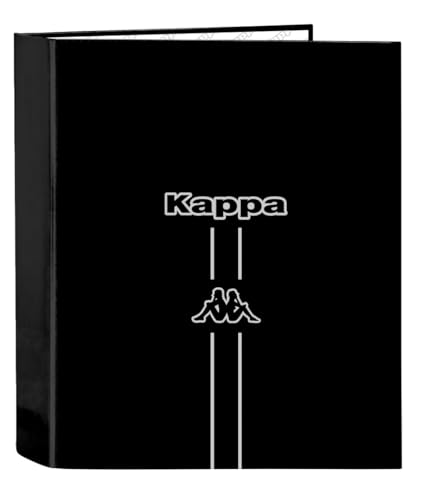 Safta KAPPA DARK Ordner mit 4 Ringen, ideal für Kinder verschiedener Altersgruppen, bequem und vielseitig, Qualität und Widerstandsfähigkeit, 27 x 6 x 33 cm, Schwarz, M, Lässig Safta KAPPA DARK Ordner mit 4 Ringen, ideal für Kinder verschiedener Altersgruppen, bequem und vielseitig, Qualität und Widerstandsfähigkeit, 27 x 6 x 33 cm, Schwarz, M, Lässig von safta