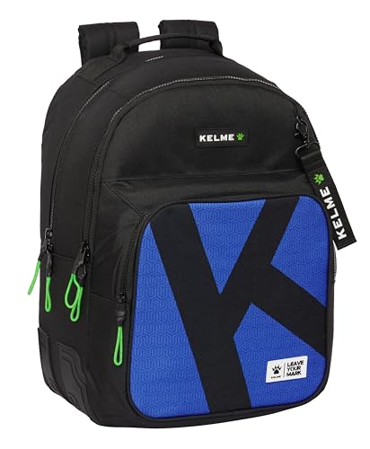 Safta KELME ROYAL Schulrucksack für Kinder, ideal für Kinder verschiedener Altersgruppen, bequem und vielseitig, Qualität und Widerstandsfähigkeit, 32 x 15 x 42 cm, Schwarz, Schwarz, Estándar, Casual Safta KELME ROYAL Schulrucksack für Kinder, ideal für Kinder verschiedener Altersgruppen, bequem und vielseitig, Qualität und Widerstandsfähigkeit, 32 x 15 x 42 cm, Schwarz, Schwarz, Estándar, Casual von safta
