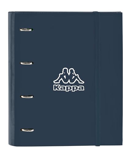 Safta KAPPA Dark Navy - Ordner mit 4 Ringen, 35 cm, mit 100 A4-Blättern, ideal für Kinder verschiedener Altersgruppen, bequem und vielseitig, Qualität und Widerstandsfähigkeit, 27 x 3,5 x 32 cm, Safta KAPPA Dark Navy - Ordner mit 4 Ringen, 35 cm, mit 100 A4-Blättern, ideal für Kinder verschiedener Altersgruppen, bequem und vielseitig, Qualität und Widerstandsfähigkeit, 27 x 3,5 x 32 cm, von safta