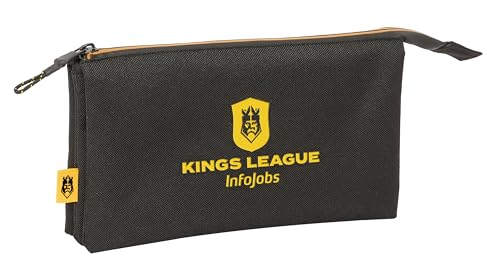 Safta Kings League Federmäppchen für Kinder, ideal für Kinder im Schulalter, bequem und vielseitig, Qualität und Widerstandsfähigkeit, 22 x 3 x 12 cm, Schwarz, Schwarz, Estándar, Lässig Safta Kings League Federmäppchen für Kinder, ideal für Kinder im Schulalter, bequem und vielseitig, Qualität und Widerstandsfähigkeit, 22 x 3 x 12 cm, Schwarz, Schwarz, Estándar, Lässig von safta