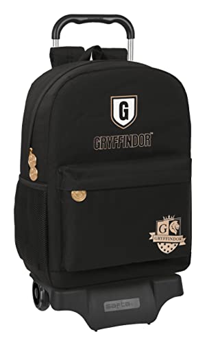 Safta M313c Harry Potter Großer Rucksack mit Trolley, ideal für Kinder verschiedener Altersgruppen, bequem und vielseitig, Qualität und Widerstandsfähigkeit, 30 x 14 x 43 cm, Unisex, Kinder, 1 Stück, von safta