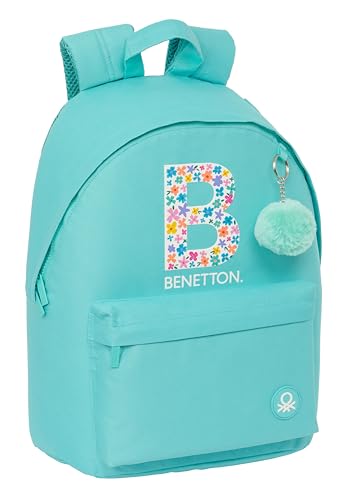 Safta M819 München Rucksack für Laptops mit 35,8 cm (14,1 Zoll), ideal für Jugendliche verschiedener Altersgruppen, bequem und vielseitig, Qualität und Widerstandsfähigkeit, 31 x 16 x 41 cm, Grün, von safta