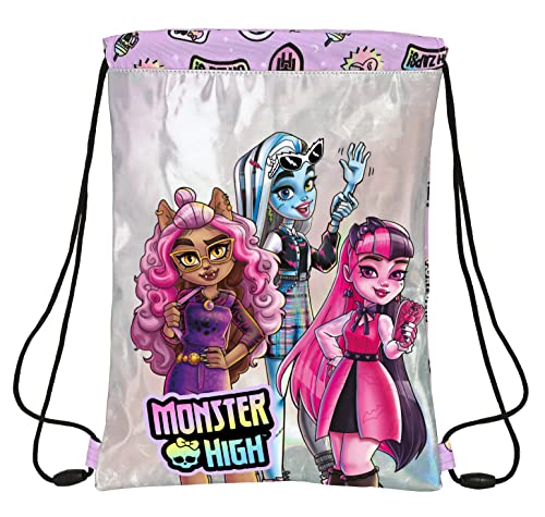 Safta Flacher Fußsack Junior Monster High Best Boos, Lila, Estándar, Casual von safta