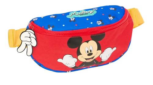 Safta Mickey Mouse Good Day Gürteltasche für Kinder, ideal für Jugendliche und Kinder verschiedener Altersgruppen, bequem und vielseitig, Qualität und Widerstandsfähigkeit, 23 x 9 x 14 cm, blau, M, Safta Mickey Mouse Good Day Gürteltasche für Kinder, ideal für Jugendliche und Kinder verschiedener Altersgruppen, bequem und vielseitig, Qualität und Widerstandsfähigkeit, 23 x 9 x 14 cm, blau, M, von safta