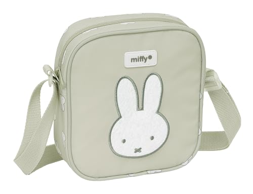 Safta MIFFY NIEBLA Kleine Umhängetasche für Kinder, ideal für Kinder von 5 bis 14 Jahren, bequem und vielseitig, Qualität und Widerstandsfähigkeit, 16 x 4 x 18 cm, Steingrau, Steingrau, Estándar, von safta