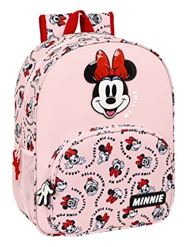Safta MINNIE MOUSE Me Time - Schulrucksack für Kinder, Kinderrucksack, anpassbar, ideal für Kinder, bequem und vielseitig, Qualität und Strapazierfähigkeit, 33 x 14 x 42 cm, Hellrosa, hellrosa, Estándar, Casual Safta MINNIE MOUSE Me Time - Schulrucksack für Kinder, Kinderrucksack, anpassbar, ideal für Kinder, bequem und vielseitig, Qualität und Strapazierfähigkeit, 33 x 14 x 42 cm, Hellrosa, hellrosa, Estándar, Casual von safta