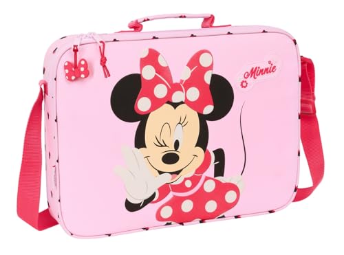 Safta MINNIE MOUSE NAIVE - Schultasche, Aktentasche, Umhängetasche, bequem und vielseitig, Qualität und Widerstandsfähigkeit, 38 x 6 x 28 cm, hellrosa, M, Casual Safta MINNIE MOUSE NAIVE - Schultasche, Aktentasche, Umhängetasche, bequem und vielseitig, Qualität und Widerstandsfähigkeit, 38 x 6 x 28 cm, hellrosa, M, Casual von safta