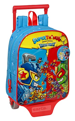 Safta Superzings Kinderrucksack Trolley, ideal für Kinder verschiedener Altersgruppen, bequem und vielseitig, Qualität und Widerstandsfähigkeit, 22 x 10 x 27 cm, Blau, blau, Estándar, Lässig Safta Superzings Kinderrucksack Trolley, ideal für Kinder verschiedener Altersgruppen, bequem und vielseitig, Qualität und Widerstandsfähigkeit, 22 x 10 x 27 cm, Blau, blau, Estándar, Lässig von safta