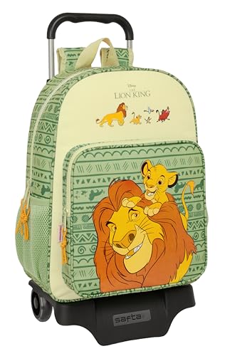 Safta MUFASA Schulrucksack mit Trolley 905, ideal für Kinder verschiedener Altersgruppen, bequem und vielseitig, Qualität und Widerstandsfähigkeit, 33 x 14 x 42 cm, Grün/Beige, grün/beige, Estándar, Safta MUFASA Schulrucksack mit Trolley 905, ideal für Kinder verschiedener Altersgruppen, bequem und vielseitig, Qualität und Widerstandsfähigkeit, 33 x 14 x 42 cm, Grün/Beige, grün/beige, Estándar, von safta