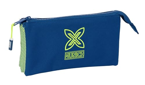 Safta MUNICH NORTH Federmäppchen für Kinder, ideal für Kinder im Schulalter, bequem und vielseitig, Qualität und Widerstandsfähigkeit, 22 x 3 x 12 cm, marineblau, M, Casual Safta MUNICH NORTH Federmäppchen für Kinder, ideal für Kinder im Schulalter, bequem und vielseitig, Qualität und Widerstandsfähigkeit, 22 x 3 x 12 cm, marineblau, M, Casual von safta