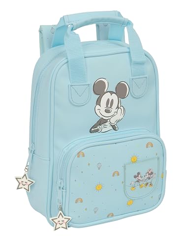 Safta Mickey Mouse Baby Kinderrucksack, anpassbar mit Griffen, recycelbarer Stoff, ideal für Kinder verschiedener Altersgruppen, bequem und vielseitig, Qualität und Widerstandsfähigkeit, 20 x 8 x 28 Safta Mickey Mouse Baby Kinderrucksack, anpassbar mit Griffen, recycelbarer Stoff, ideal für Kinder verschiedener Altersgruppen, bequem und vielseitig, Qualität und Widerstandsfähigkeit, 20 x 8 x 28 von safta